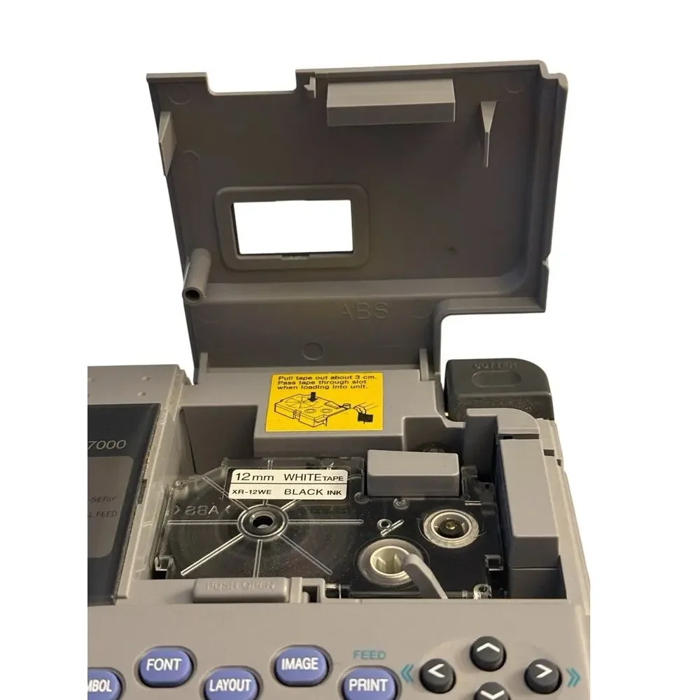 Casio KL-7000 Label Thermal Label Printer Tested Working - No Power Adapter Incl